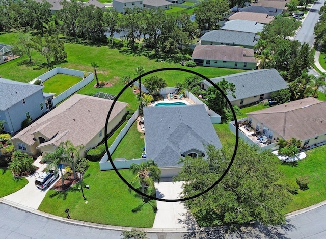 5419 Lakehurst Ct, Palmetto, FL 34221 - aerial view of residential area with a pool