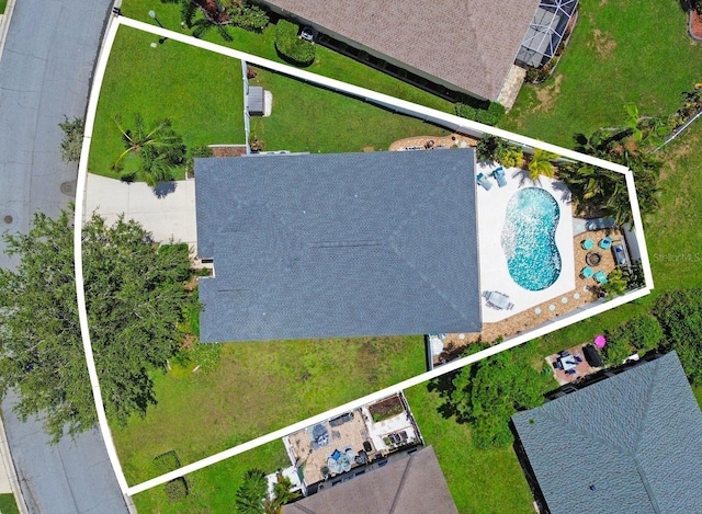 5419 Lakehurst Ct, Palmetto, FL 34221 - aerial overview of property's location featuring property boundaries highlighted and a pool