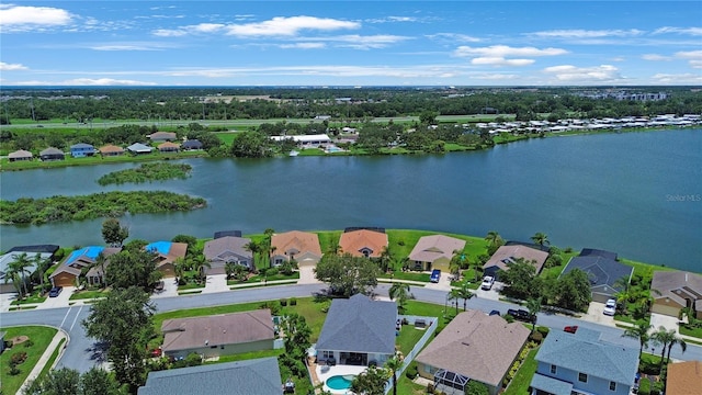 5419 Lakehurst Ct, Palmetto, FL 34221 - aerial view of residential area with a nearby body of water