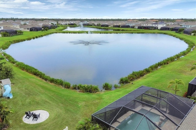 12564 Night View Dr, Sarasota, FL 34238 - aerial view of residential area featuring a nearby body of water