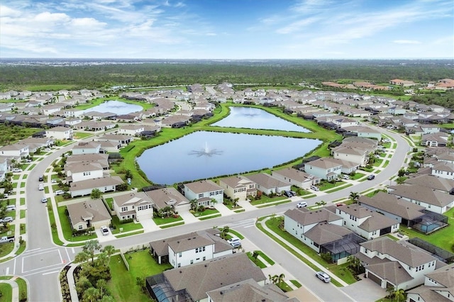 12564 Night View Dr, Sarasota, FL 34238 - aerial view of residential area featuring a large body of water