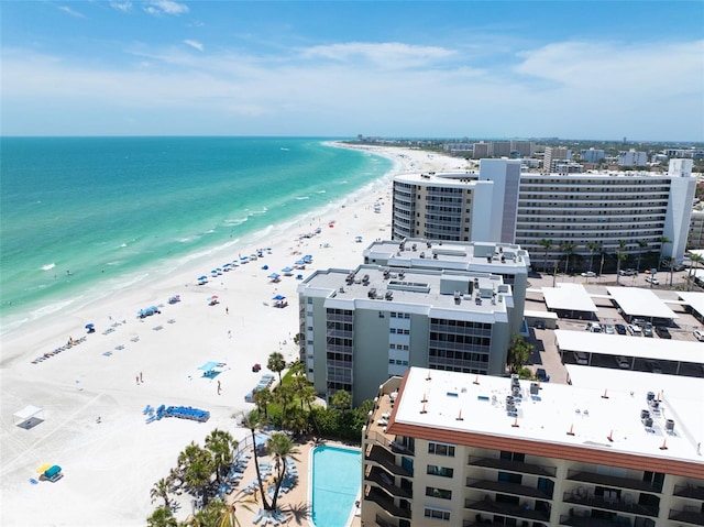 6312 Midnight Pass Rd Unit 102S, Sarasota, FL 34242 - aerial view of waterfront with a beach