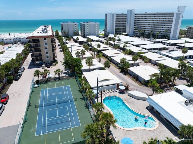 6312 Midnight Pass Rd Unit 102S, Sarasota, FL 34242 - bird's eye view of a large body of water and a pool