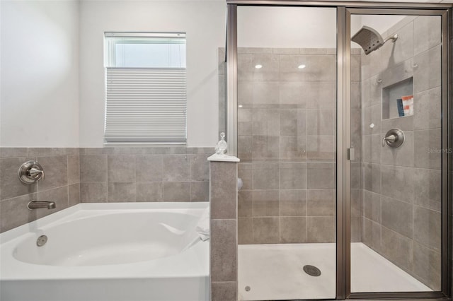 4405 Weathered Moss Gln, Palmetto, FL 34221 - full bath with a bath and a stall shower