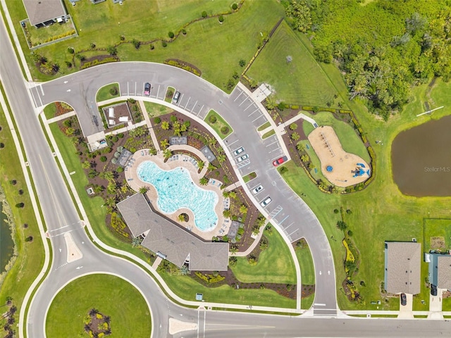 4405 Weathered Moss Gln, Palmetto, FL 34221 - drone / aerial view of a pool
