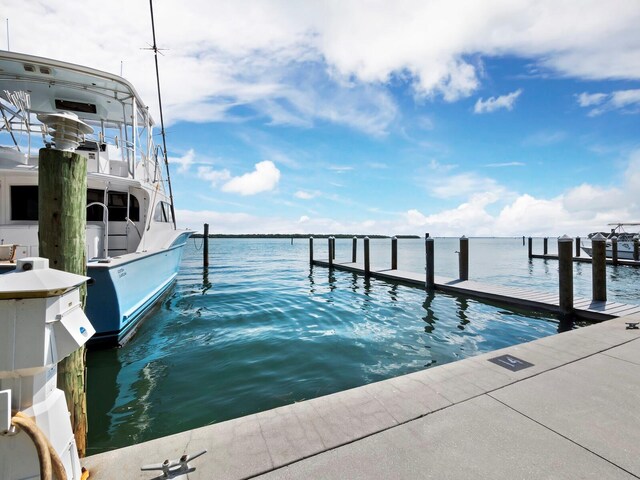 615 Dream Island Pl Unit 105, Longboat Key, FL 34228 - dock with a water view