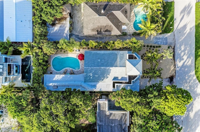 160 Coolidge Dr, Sarasota, FL 34236 - drone / aerial view of a pool