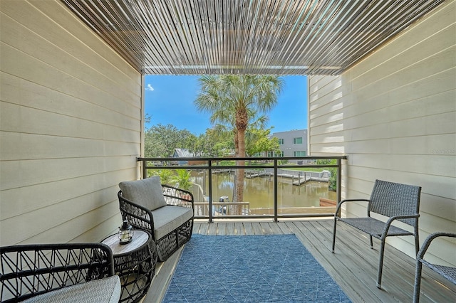 1740 Alderman St Unit 7, Sarasota, FL 34236 - balcony featuring a water view