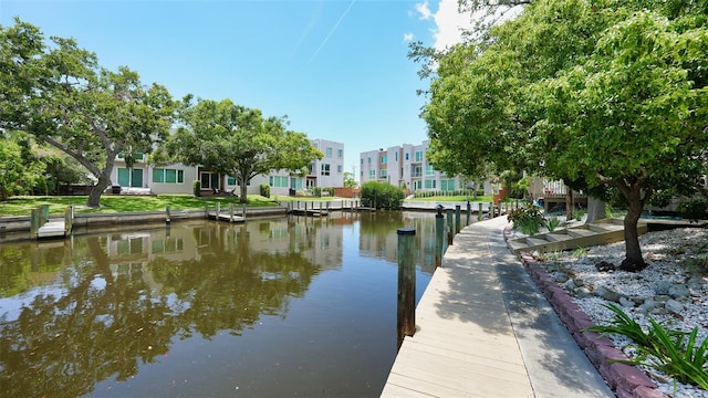 1740 Alderman St Unit 7, Sarasota, FL 34236 - dock area with a water view
