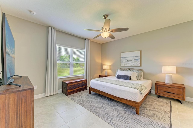 11685 Great Brook Ln, Parrish, FL 34219 - bedroom featuring light tile patterned flooring and a ceiling fan