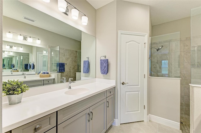11685 Great Brook Ln, Parrish, FL 34219 - full bath featuring walk in shower, vanity, and tile patterned flooring