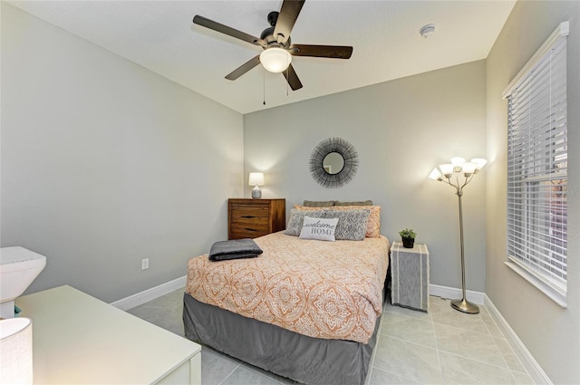 11685 Great Brook Ln, Parrish, FL 34219 - bedroom featuring light tile patterned floors and ceiling fan