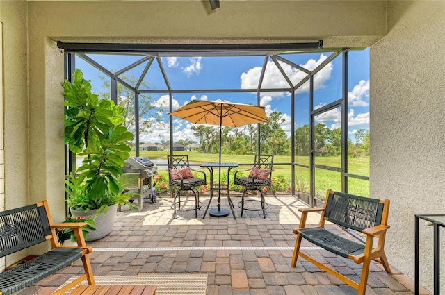 11685 Great Brook Ln, Parrish, FL 34219 - view of patio with a lanai and area for grilling