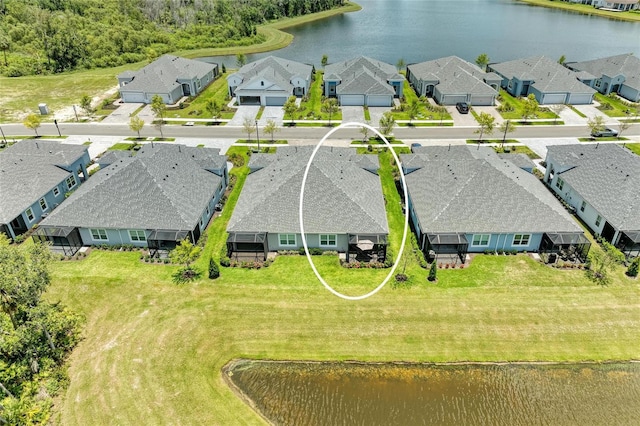 11685 Great Brook Ln, Parrish, FL 34219 - aerial perspective of suburban area featuring a large body of water