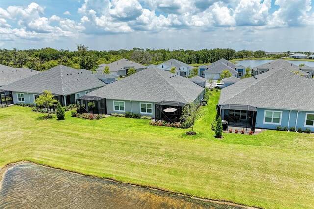 11685 Great Brook Ln, Parrish, FL 34219 - aerial perspective of suburban area featuring a large body of water