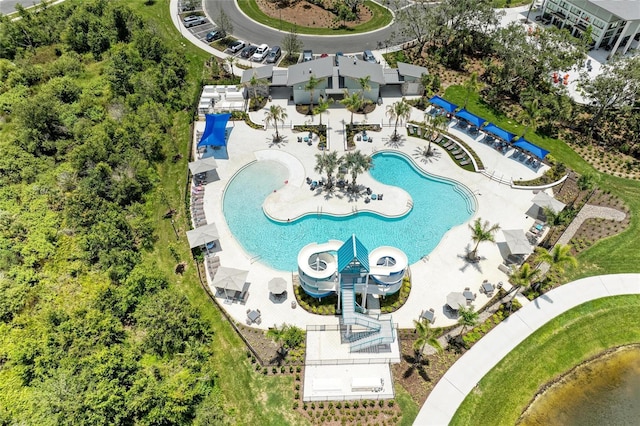 11685 Great Brook Ln, Parrish, FL 34219 - bird's eye view of a pool