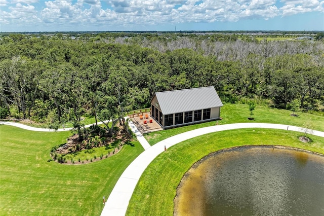 11685 Great Brook Ln, Parrish, FL 34219 - aerial view of property and surrounding area with a heavily wooded area and a large body of water