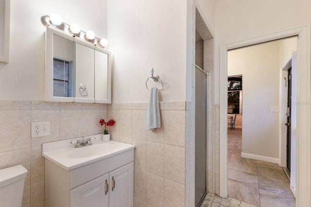 4232 Pandora Rd, Venice, FL 34293 - full bathroom featuring a stall shower and vanity