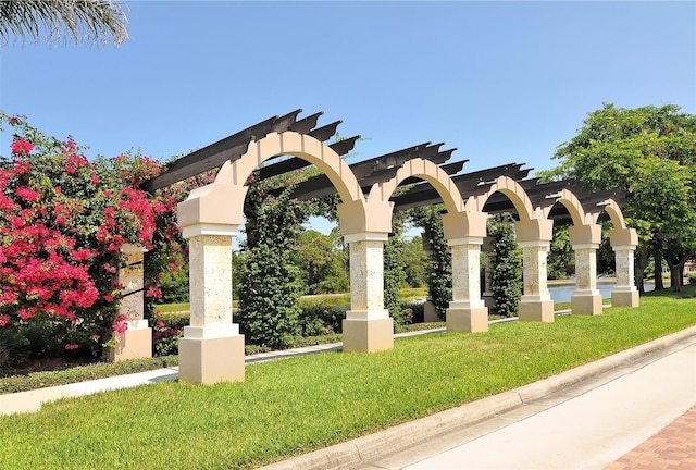 8183 Nice Way, Sarasota, FL 34238 - view of property's community with a yard