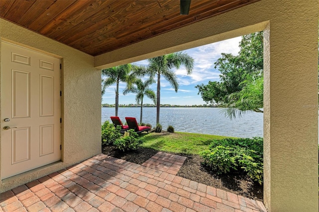138 Toscavilla Blvd, Nokomis, FL 34275 - view of patio with a water view