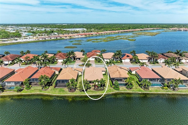 138 Toscavilla Blvd, Nokomis, FL 34275 - aerial perspective of suburban area featuring a large body of water