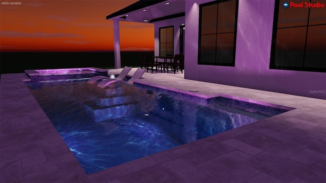 138 Toscavilla Blvd, Nokomis, FL 34275 - swimming pool featuring an in-ground hot tub and a patio