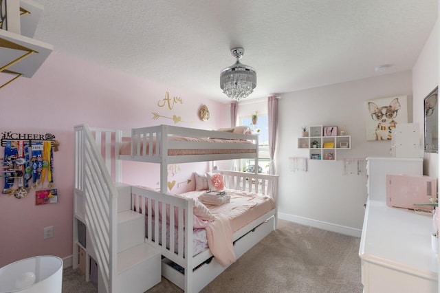 8985 Royal River Cir, Parrish, FL 34219 - bedroom featuring carpet floors and a textured ceiling
