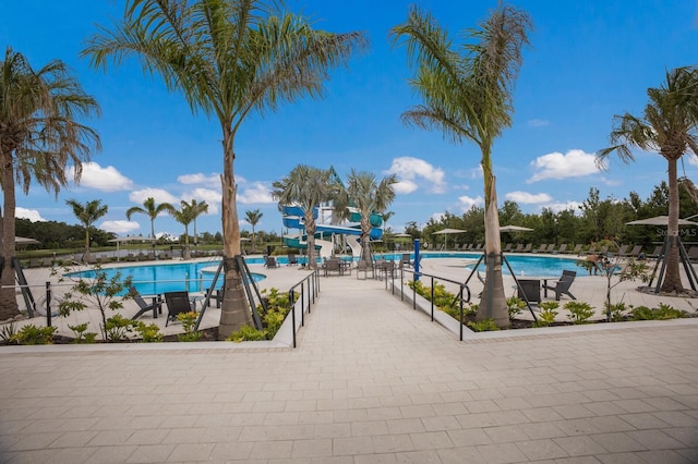 8985 Royal River Cir, Parrish, FL 34219 - community pool with a patio area