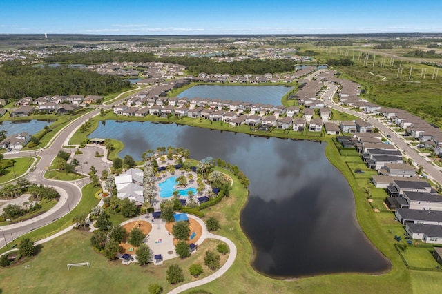 8985 Royal River Cir, Parrish, FL 34219 - aerial view of property's location featuring a nearby body of water and nearby suburban area
