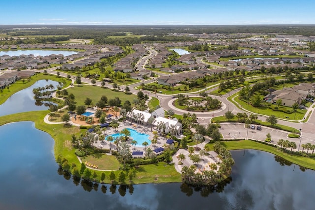 8985 Royal River Cir, Parrish, FL 34219 - aerial view of property and surrounding area featuring nearby suburban area and a nearby body of water