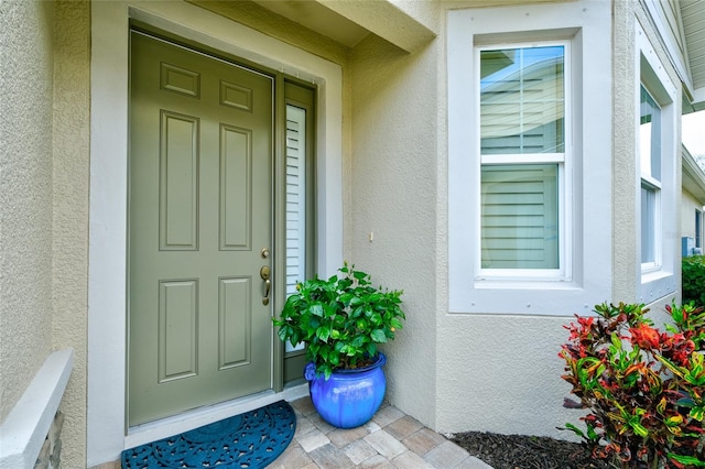3681 Divot Ln, Sarasota, FL 34232 - entrance to property with stucco siding
