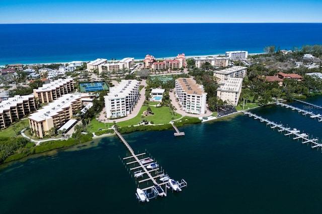 8735 Midnight Pass Rd Unit 602B, Sarasota, FL 34242 - aerial view of a large body of water