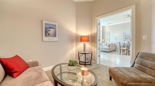 1771 Ringling Blvd Unit 1206, Sarasota, FL 34236 - living area with baseboards and light tile patterned flooring