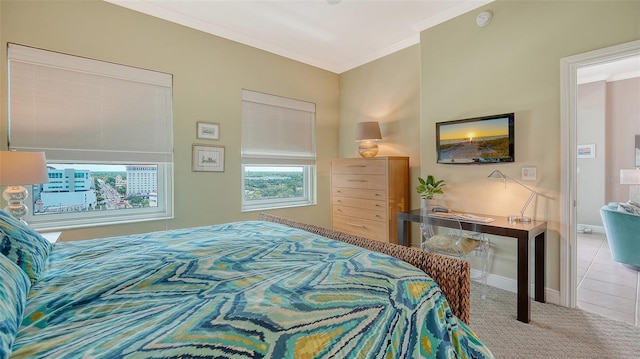 1771 Ringling Blvd Unit 1206, Sarasota, FL 34236 - bedroom featuring crown molding and carpet floors