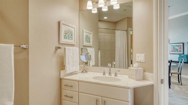 1771 Ringling Blvd Unit 1206, Sarasota, FL 34236 - bathroom featuring vanity and a shower with curtain