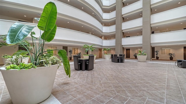 1771 Ringling Blvd Unit 1206, Sarasota, FL 34236 - lobby with a high ceiling and recessed lighting