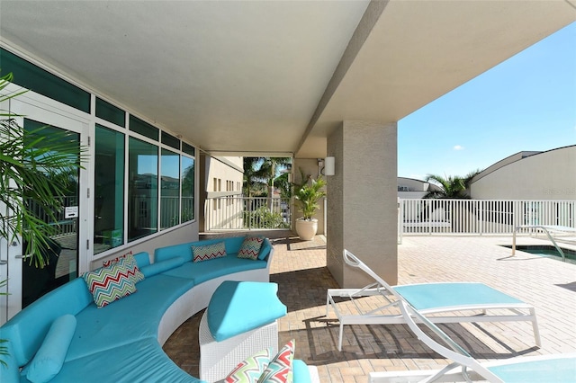 1771 Ringling Blvd Unit 1206, Sarasota, FL 34236 - view of patio featuring an outdoor hangout area