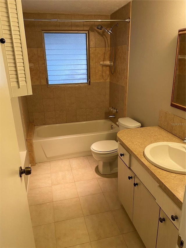 2131 Montclair Dr Unit 2131 & 2137, Sarasota, FL 34231 - bathroom with vanity, shower / tub combination, and tile patterned floors