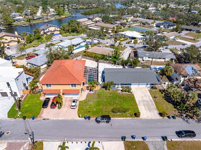 2119-2125 Montclair Dr Unit 2119 & 2125, Sarasota, FL 34231 - aerial perspective of suburban area featuring a large body of water