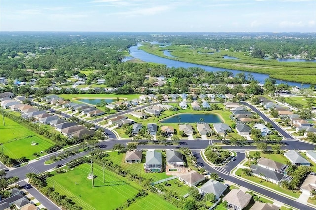 5333 Tide Point Way, Bradenton, FL 34208 - aerial view of residential area with a nearby body of water
