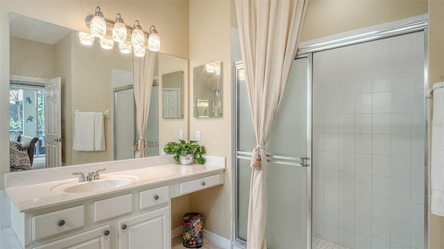 7717 US Open Loop, Lakewood Ranch, FL 34202 - full bathroom with a stall shower and vanity