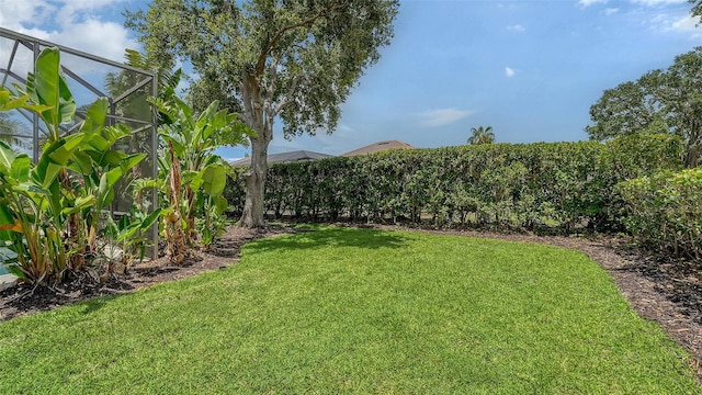 7717 US Open Loop, Lakewood Ranch, FL 34202 - view of grassy yard featuring glass enclosure
