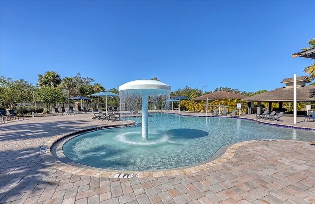 7717 US Open Loop, Lakewood Ranch, FL 34202 - community pool featuring a patio area