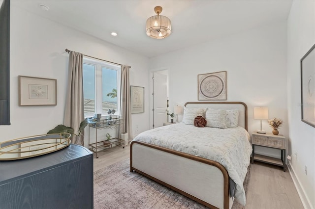 6028 Red Mangrove Ln, Bradenton, FL 34210 - bedroom featuring light wood finished floors and recessed lighting