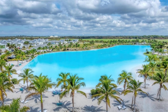 6028 Red Mangrove Ln, Bradenton, FL 34210 - drone / aerial view of a pool
