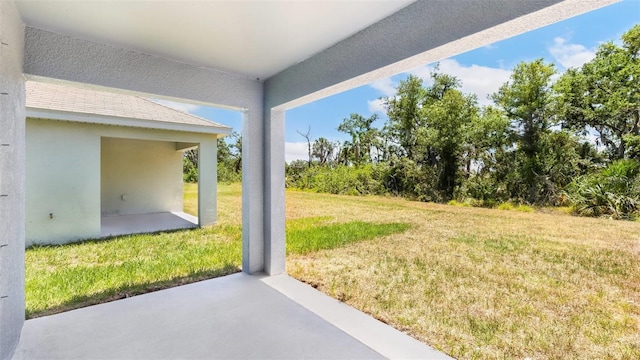 12071 Mountain Island Trl, Parrish, FL 34219 - view of grassy yard with a patio area