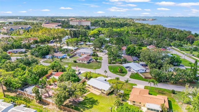 409 Archibald Ave, Sarasota, FL 34243 - aerial perspective of suburban area with a large body of water