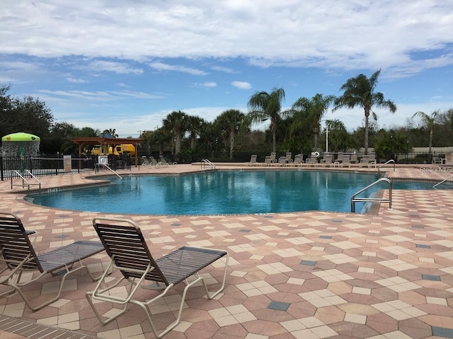 362 Fairway Isles Ln, Bradenton, FL 34212 - community pool with a patio area