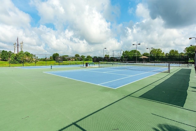 362 Fairway Isles Ln, Bradenton, FL 34212 - view of tennis court with community basketball court