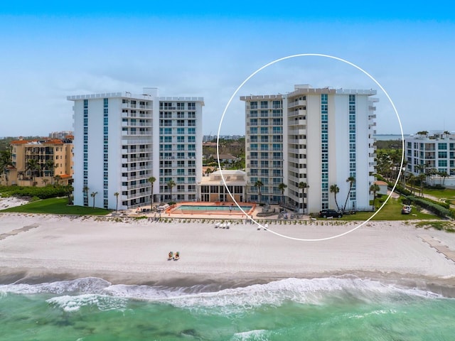 2295 Gulf Of Mexico Dr Unit 64S, Longboat Key, FL 34228 - view of apartment building / complex with view of water and beach